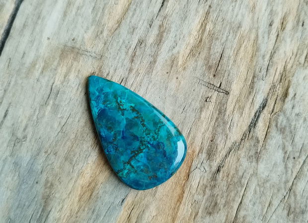 Azurit in crisocola, 36x22 mm
