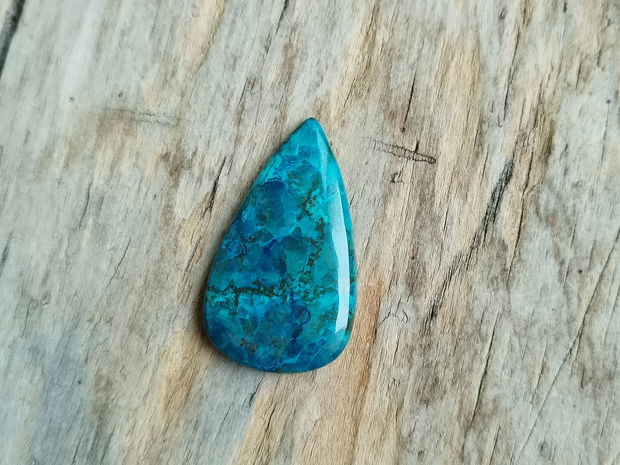 Azurit in crisocola, 36x22 mm