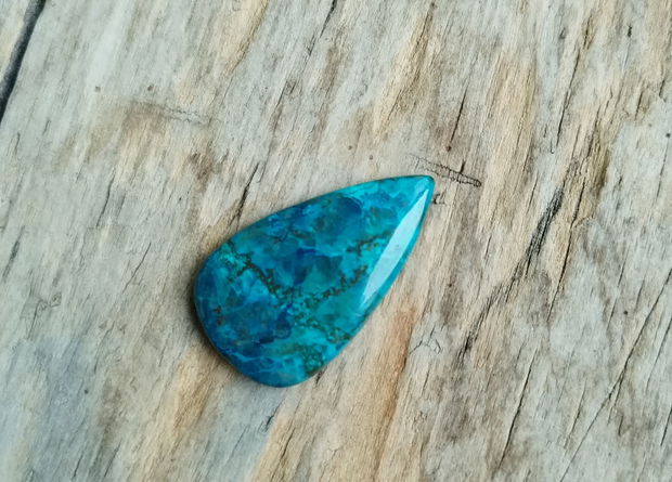 Azurit in crisocola, 36x22 mm