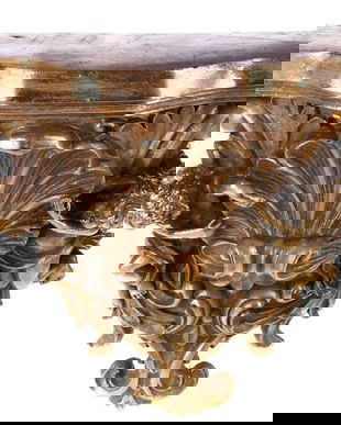 Consola baroc aurie cu ingerasi