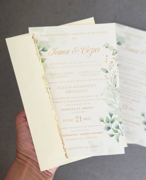 Invitatie nunta personalizata