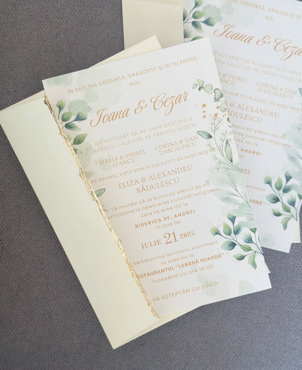 Invitatie nunta personalizata