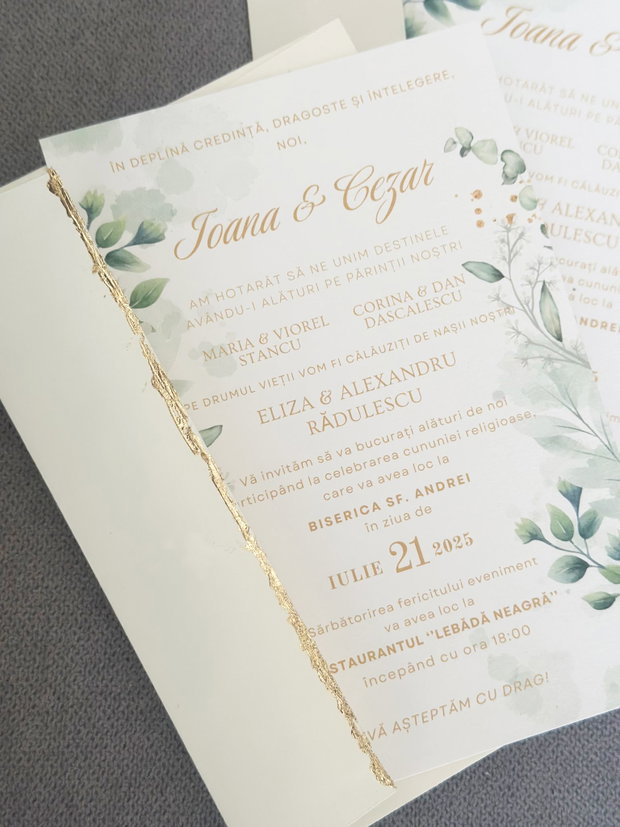 Invitatie nunta personalizata