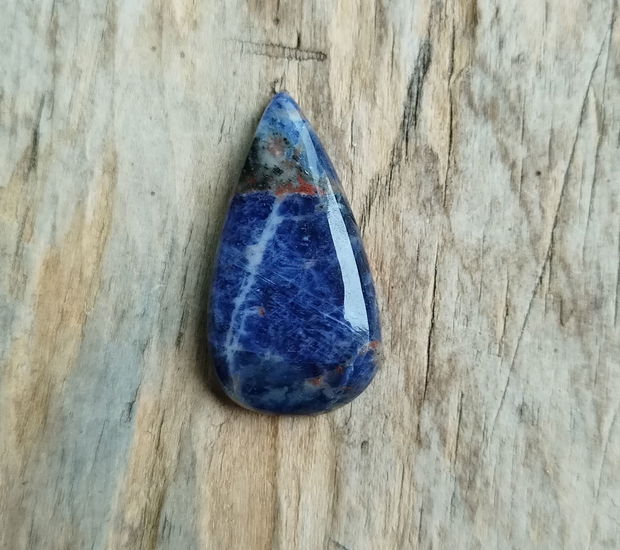 Cabochon sodalit, 33x19 mm