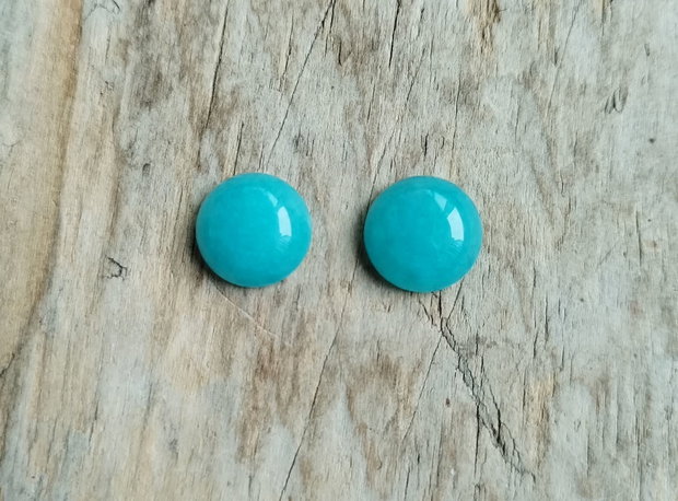 Cabochon jad, 12 mm 2 buc