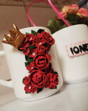 Cana personalizata cu initiala
