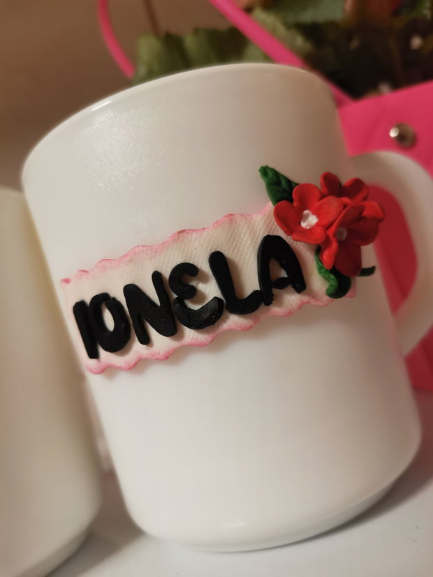 Cana personalizata cu initiala