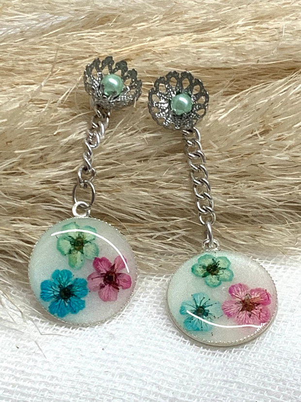 Cercei cu flori naturale 00329