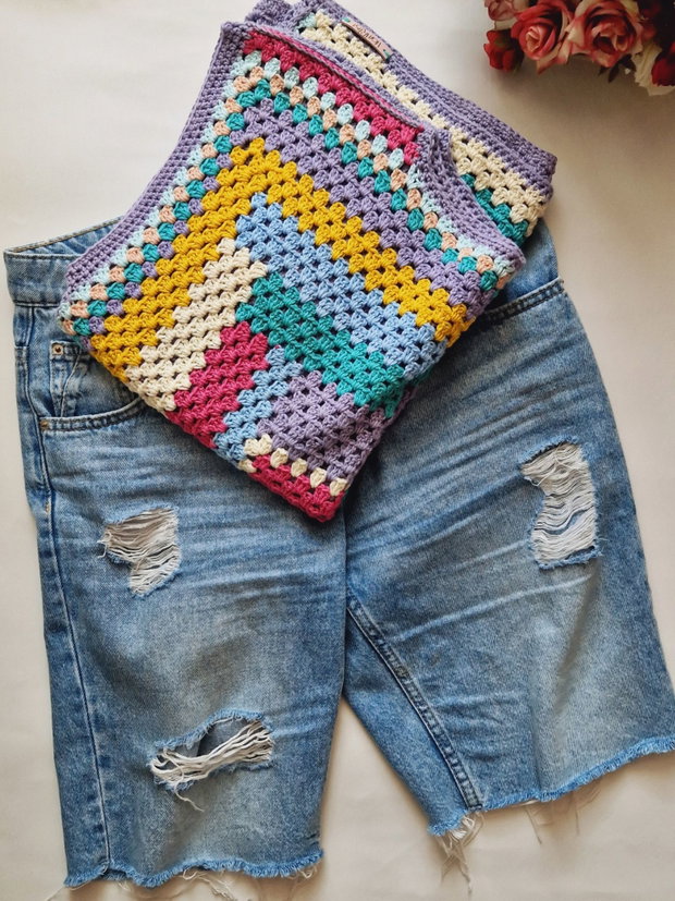 Top amestec de culoare - croșetat manual