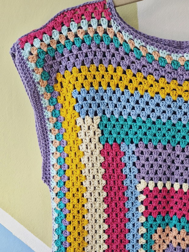 Top amestec de culoare - croșetat manual