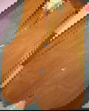 vesta piele intoarsa 50/XL