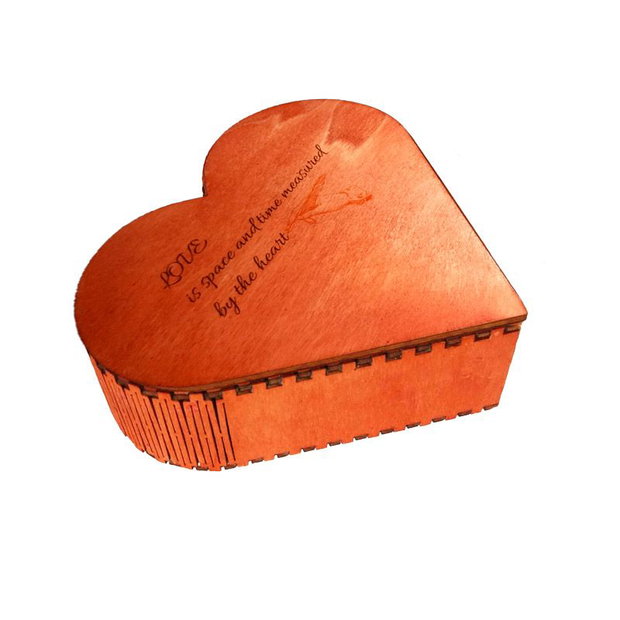 Cutie inimioara din lemn handmade pentru cadou, bijuterii, pandative, trusa machiaj