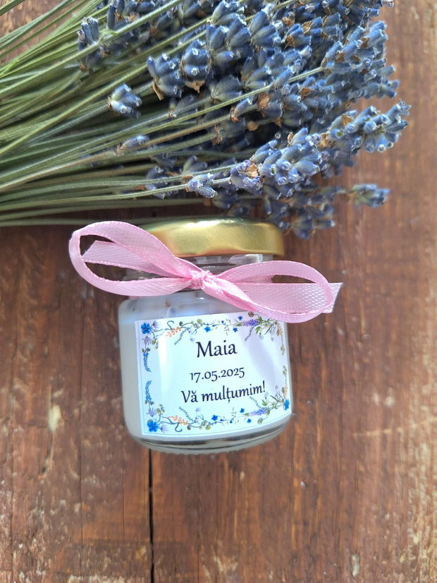 Marturii botez fete / Marturii botez lumânări parfumate / Marturii lavanda