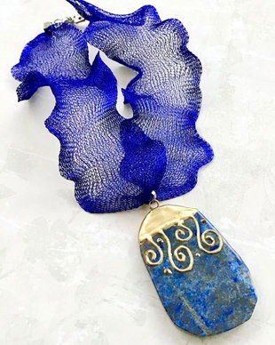 Pandantiv vintage lapis lazuli