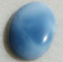 Blue opal cabochon (lucrat manual in India) aprox 26.4x17x5 mm