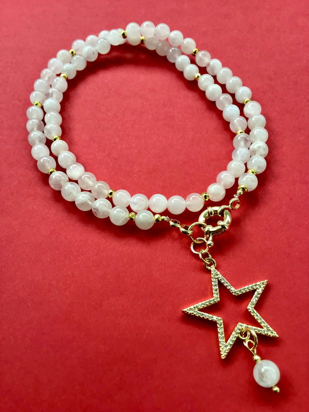Colier CHOKER Piatra lunii naturala
