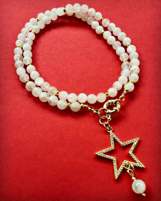 Colier CHOKER Piatra lunii naturala