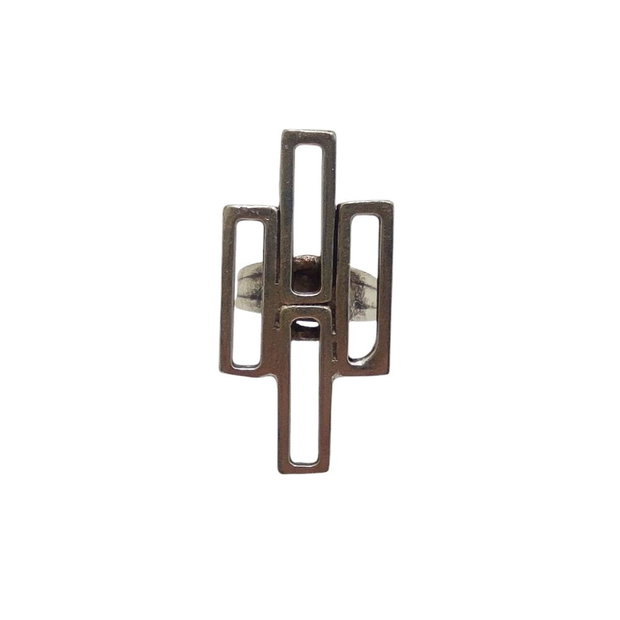 Inel metalic armonie geometrica, Inz049