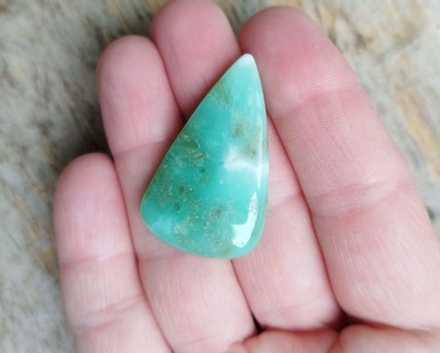 Cabochon crisopraz, 40x23 mm
