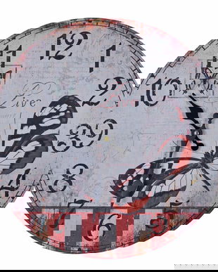 Ceas retro cu fluture