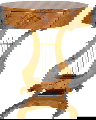 Masuta lira din lemn masiv furniruit