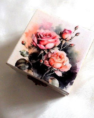 cutie lemn decorata 48125