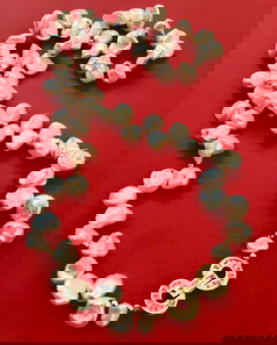 Colier perle baroc albe