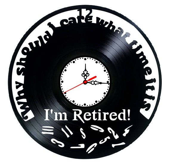 I'M RETIRED- ceas de perete