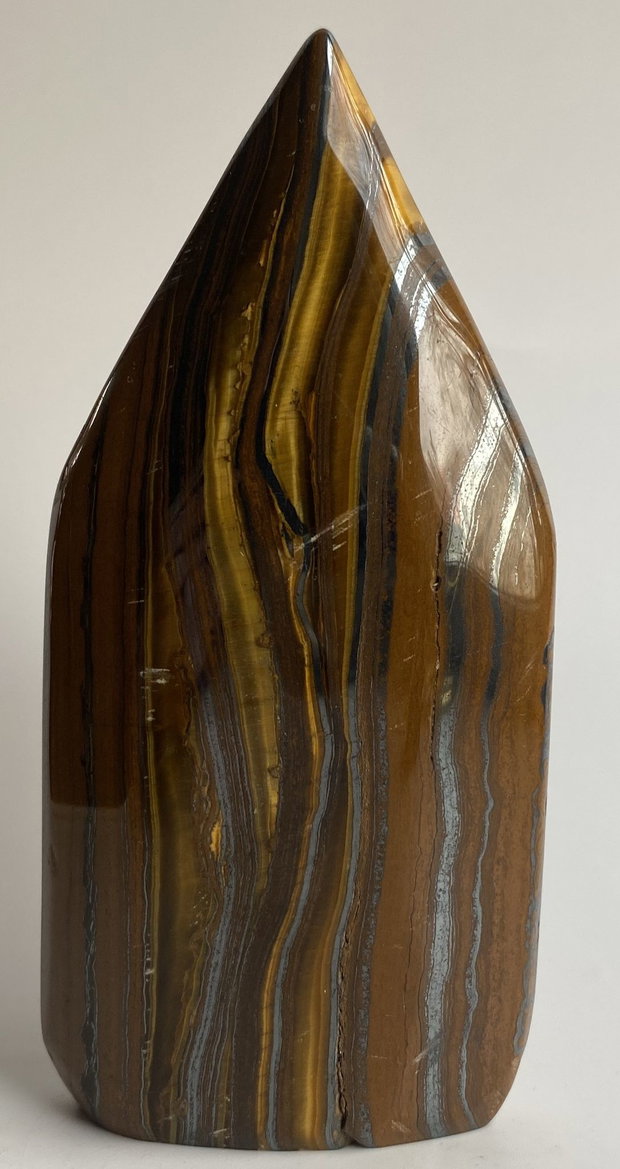 Ochi de Tigru cu Fier - Sculptura piatra semipretioasa