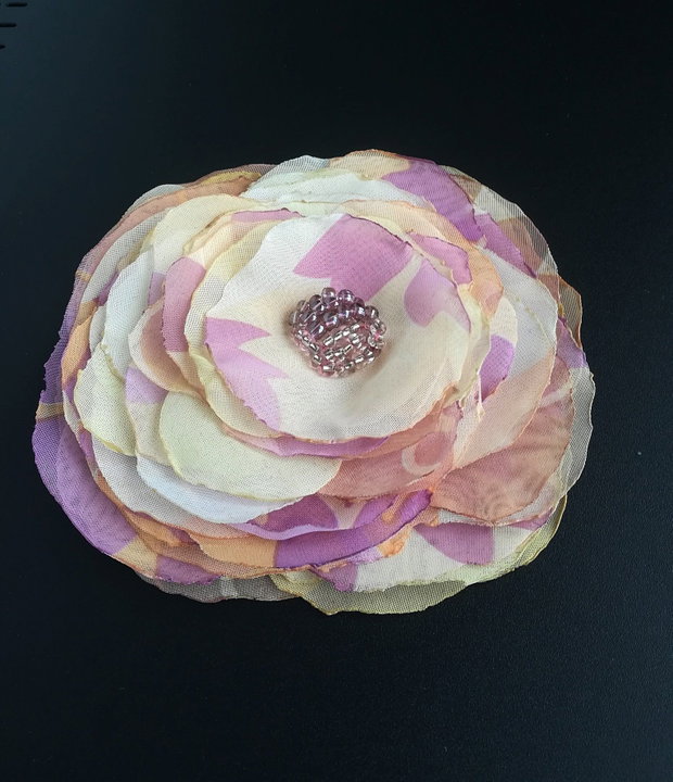brosa pastel floral  11,5  cm