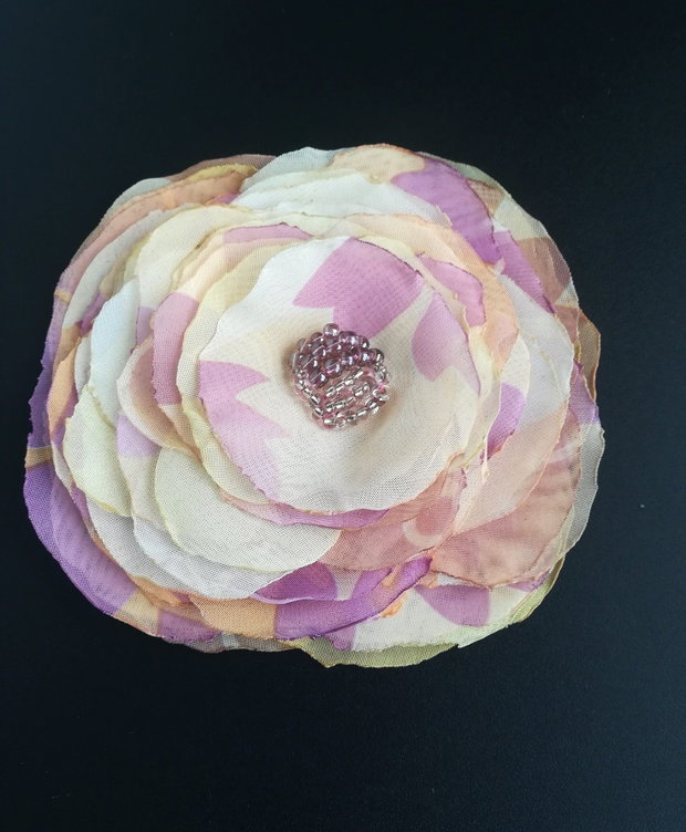brosa pastel floral  11,5  cm