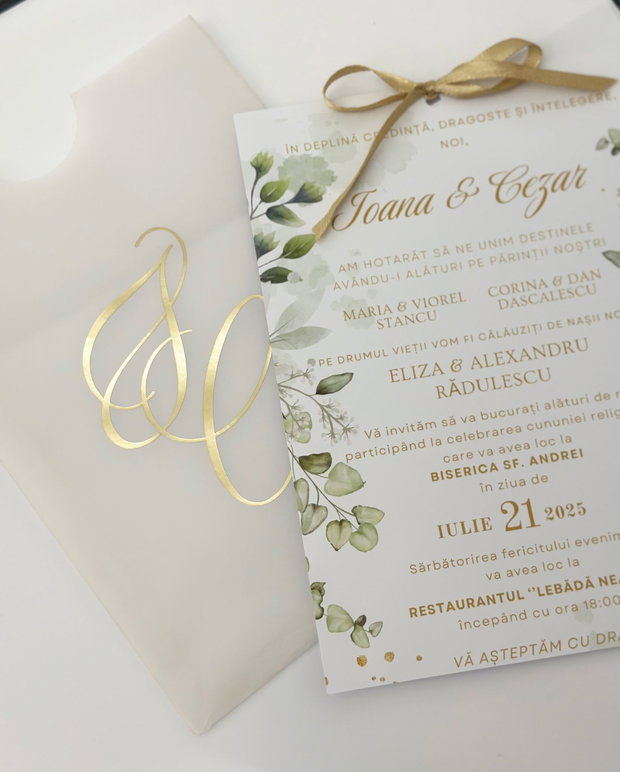Invitatie nunta personalizata