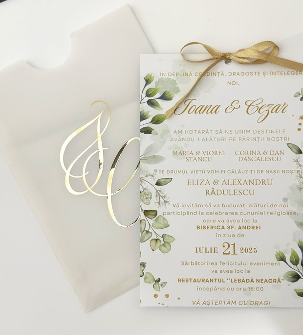 Invitatie nunta personalizata