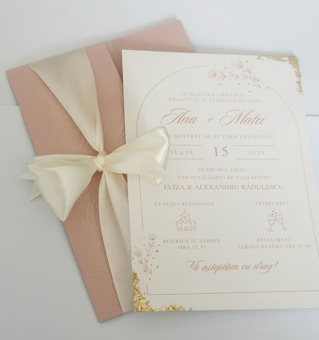Invitatie nunta personalizata