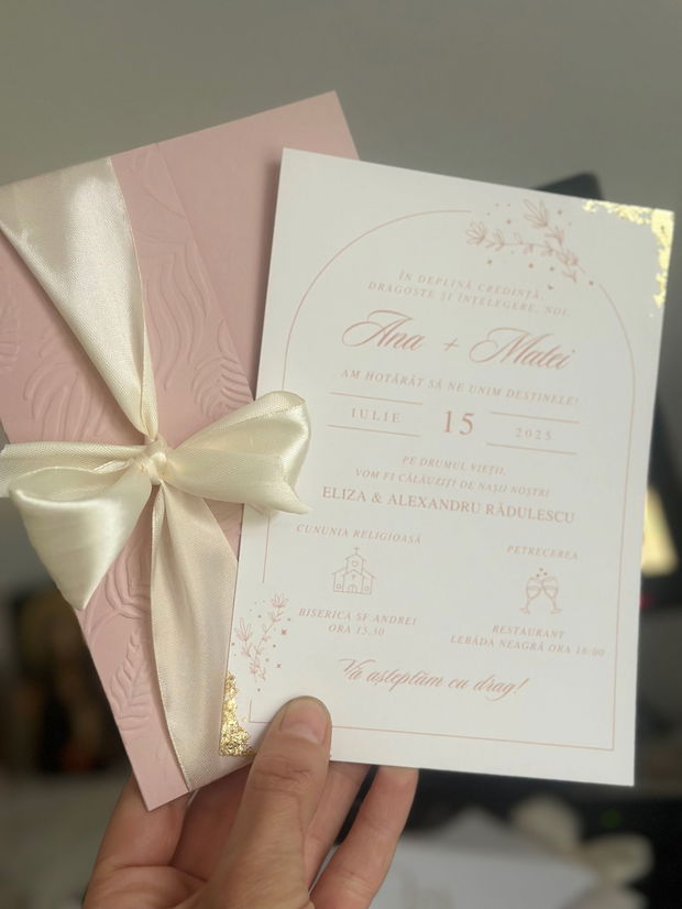 Invitatie nunta personalizata