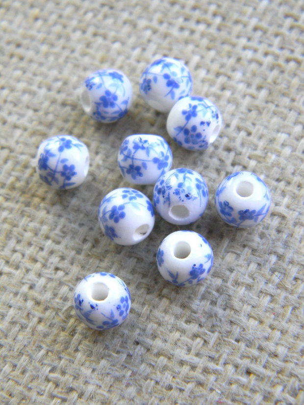 Margele portelan 6 mm (MP 6-1)