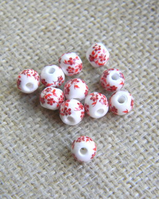 Margele portelan 6 mm (MP 6-2)