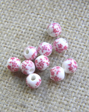 Margele portelan 6 mm (MP 6-3)