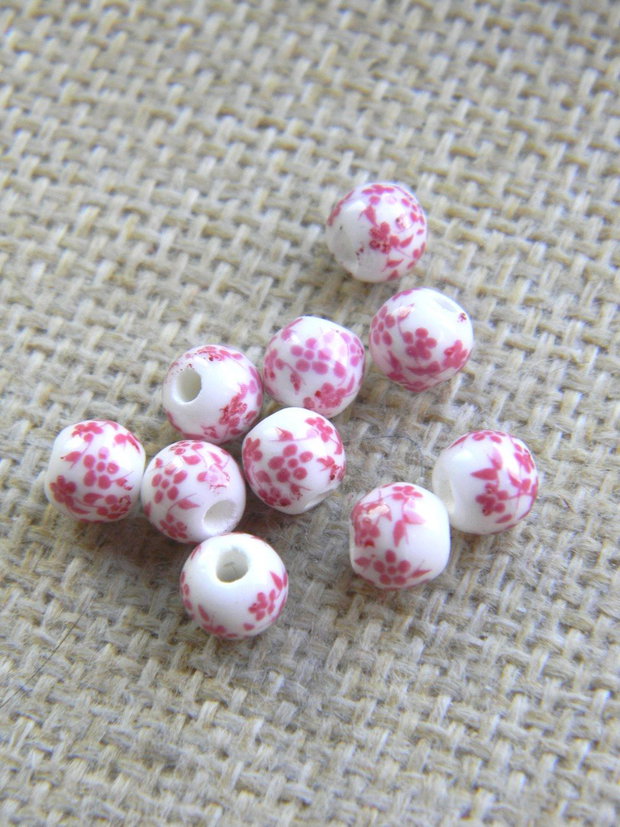 Margele portelan 6 mm (MP 6-3)