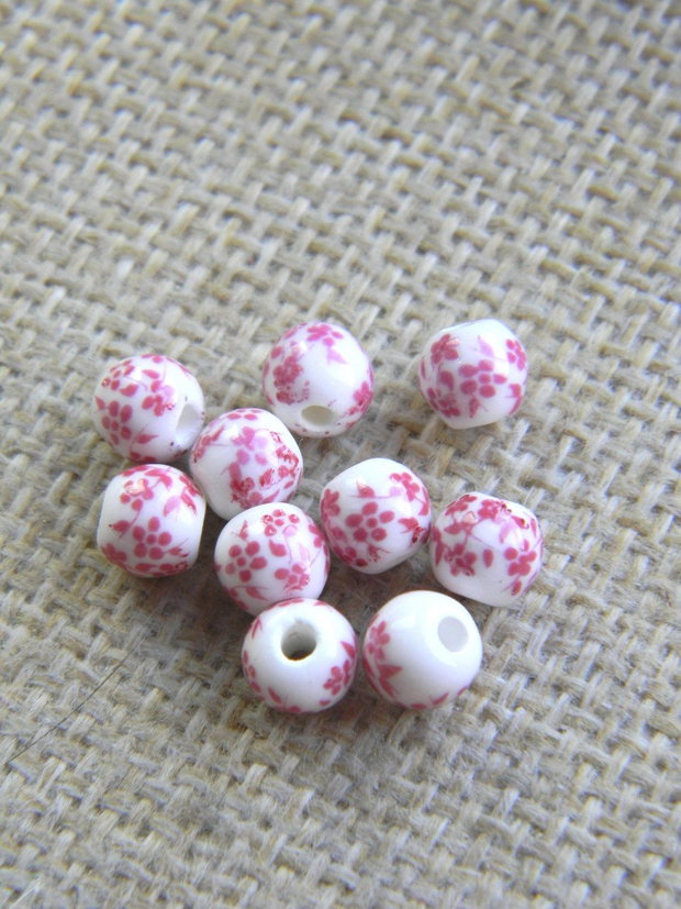 Margele portelan 6 mm (MP 6-3)