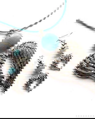 Set aripi ingerasi cu aquamarin 47981