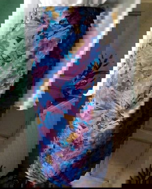 Fusta in culori stil acuarela