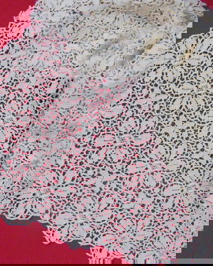 Vintage-Fata de masa dantela