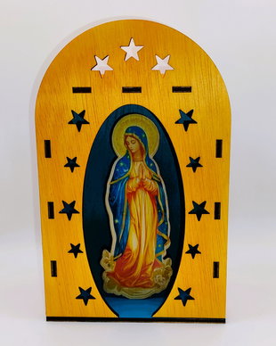Altar Fecioara Maria cu instalație led