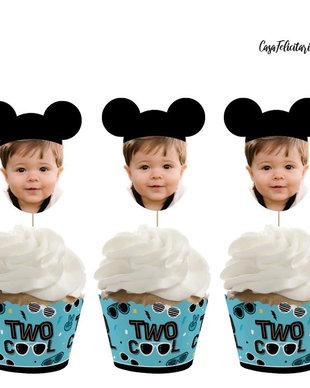 Toppere Mickey mouse cu fotografie