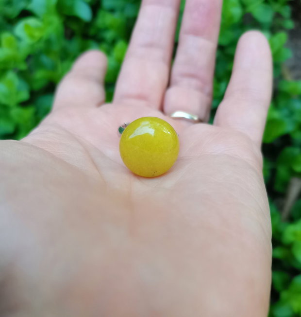 Inel Jad lemon si Argint 925 - IN1354.1 - Inel galben reglabil, inel pietre semipretioase, cadou iubita, inel cadou, bijuterii cadou, cadou sotie, cadou prietena, cadou romantic, cadou logodna, cadou prietena, bijuterii jad, cristale vindecatoare