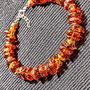 Bratara argint ambra turmalina chihlimbar boho chic ttrendy - Transport gratuit