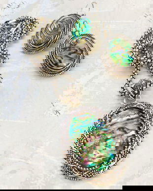 Set vintage Paua Shell