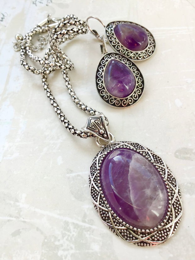 Set vintage ametist