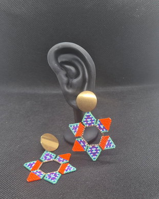 Cercei hexagon "Be one of a kind"